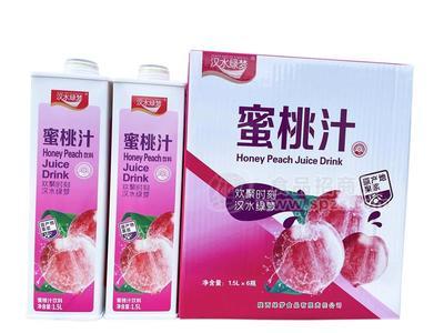 汉水绿梦蜜桃汁饮料1.5L餐饮渠道饮品