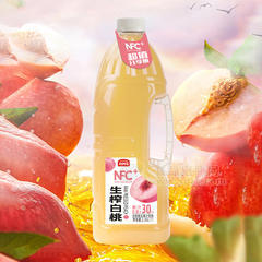 倍养乐生榨白桃复合果汁饮料2.35L