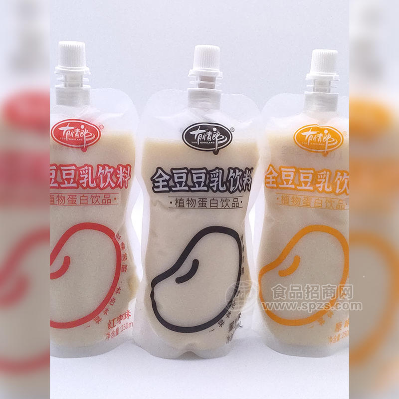 有情郎全豆豆乳饮料多口味植物蛋白饮品袋装招商250ml