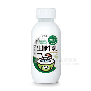 簡樂派生椰牛乳加果肉濃醇牛奶牛乳飲料瓶裝批發(fā)招商420ml