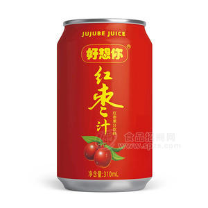 好想你紅棗汁果汁飲料易拉罐裝禮盒招商310ml