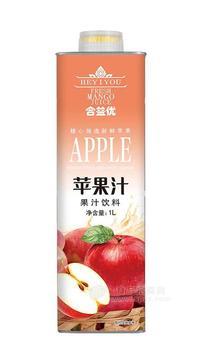 合益优苹果汁复合果汁饮料大瓶装1L
