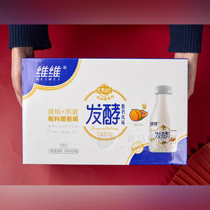 维维黄桃燕麦发酵酸奶低糖饮料招商318ml×10瓶