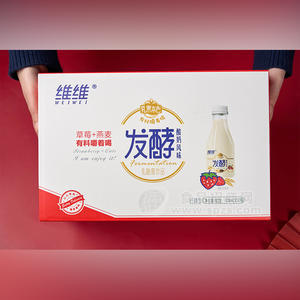 維維草莓燕麥發(fā)酵酸奶低糖飲料招商318ml×10瓶