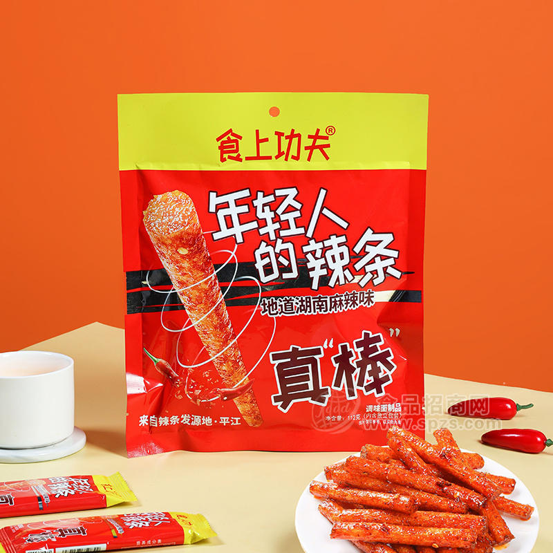 食上功夫麻辣味辣条调味面制品休闲食品112g 