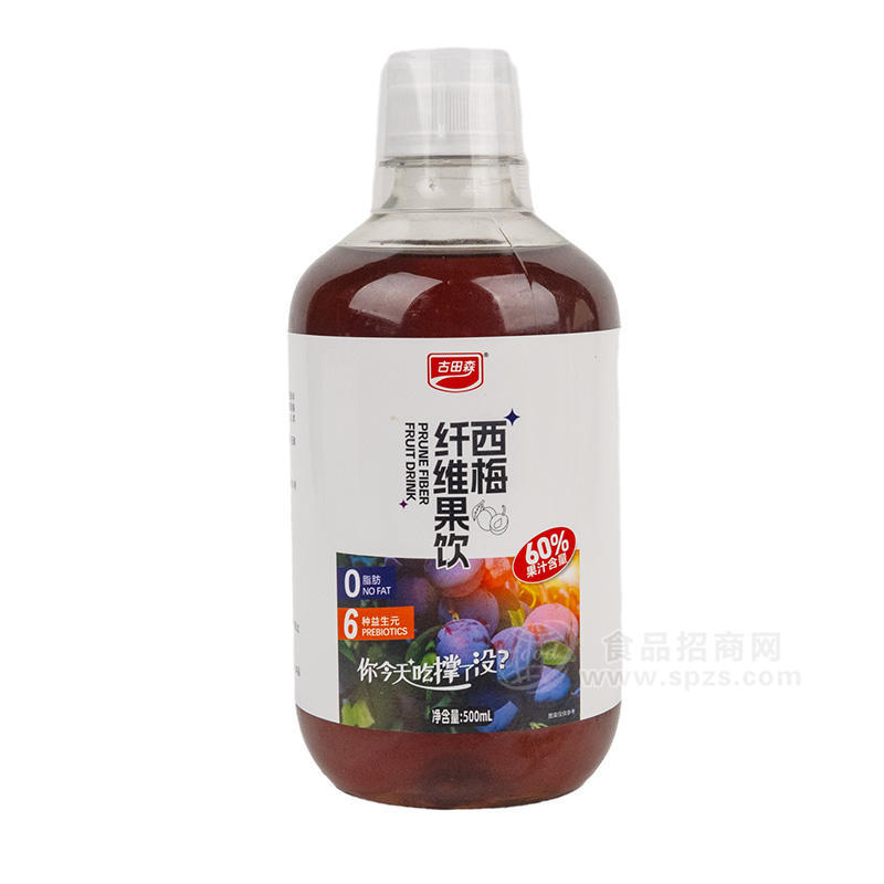 古田森西梅纤维果饮500mL