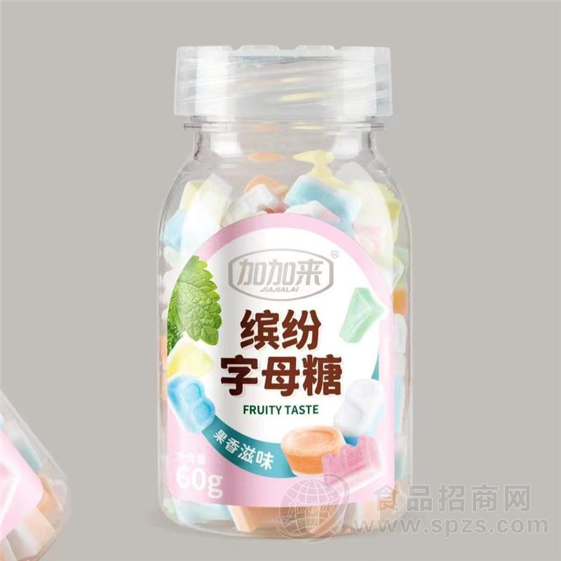 加加来缤纷字母糖60g