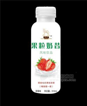 機靈兔果粒奶昔草莓味風味飲品310ml