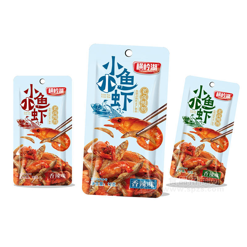 横岭湖小鱼小虾香辣味休闲食品袋装招商12g