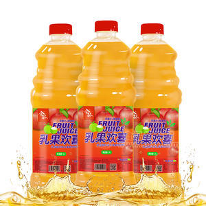 今谷乳果欢喜苹果汁椰果粒乳酸菌风味水果果肉饮料瓶装招商2L