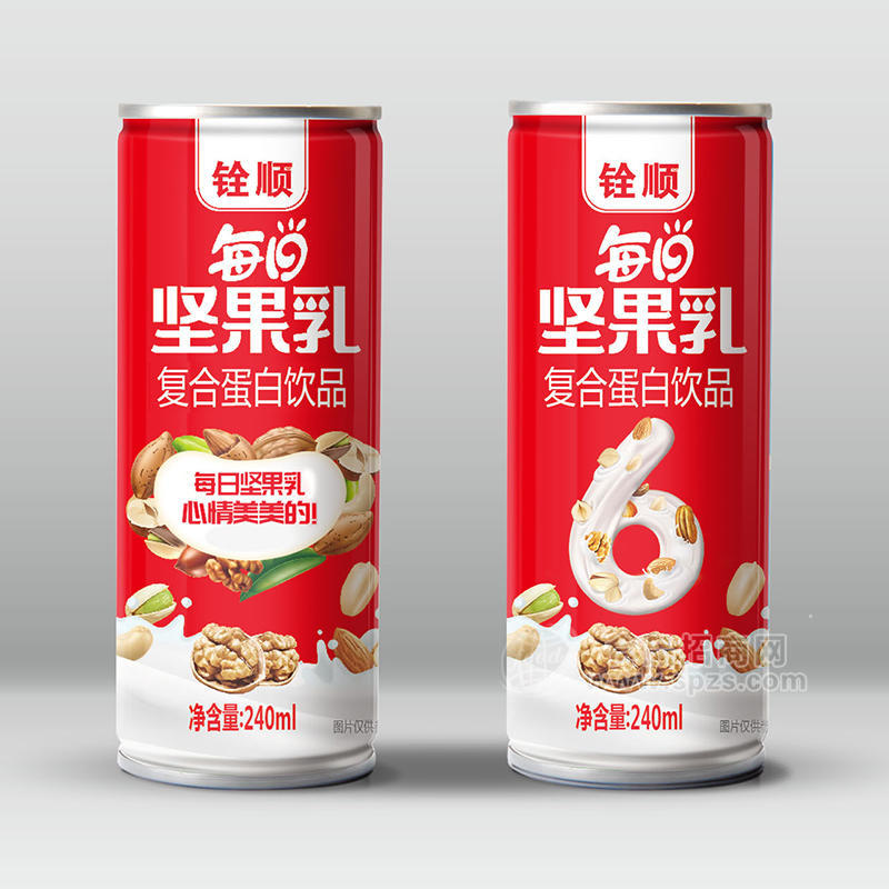 銓順堅(jiān)果乳復(fù)合蛋白飲品240ml