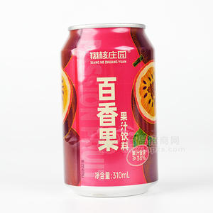 翔核莊園百香果果汁飲料罐裝招商310ml