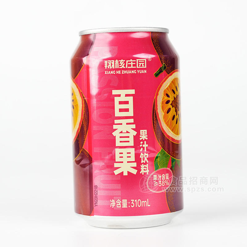 翔核莊園百香果果汁飲料罐裝招商310ml