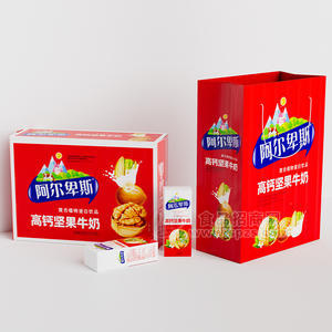 阿尔卑斯高钙坚果牛奶复合植物蛋白饮品礼盒装招商