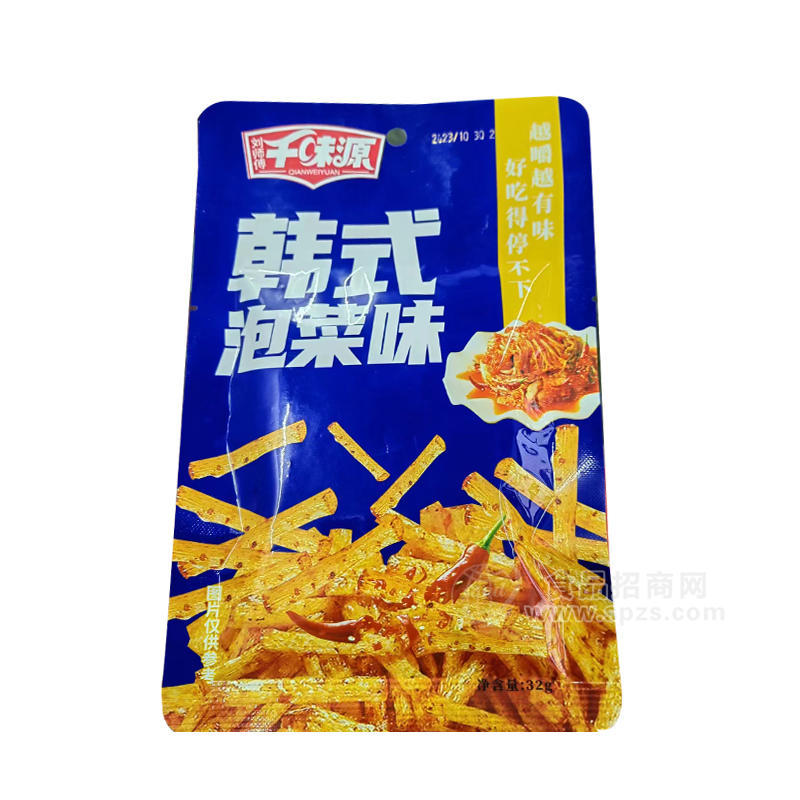 千味源韩式泡菜味辣条袋装商超招商