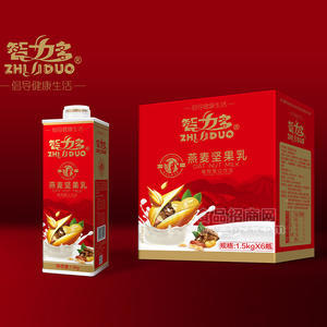 智力多燕麥堅(jiān)果乳植物蛋白飲品箱裝招商1.5kg×6瓶