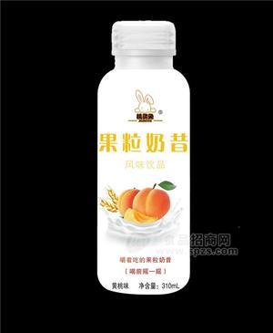 机灵兔果粒奶昔黄桃味风味饮品310ml