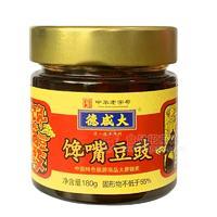 洋县特产大咸德馋嘴豆豉酱180g瓶油辣椒豆豉酱下饭拌面酱菜