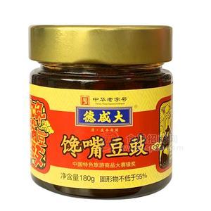 洋县特产大咸德馋嘴豆豉酱180g瓶油辣椒豆豉酱下饭拌面酱菜