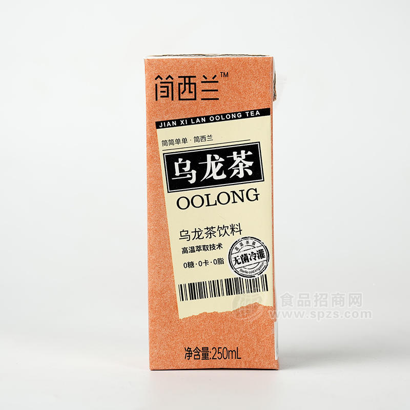 簡(jiǎn)西蘭烏龍茶茶飲料0糖0卡0脂瓶裝批發(fā)招商250ml