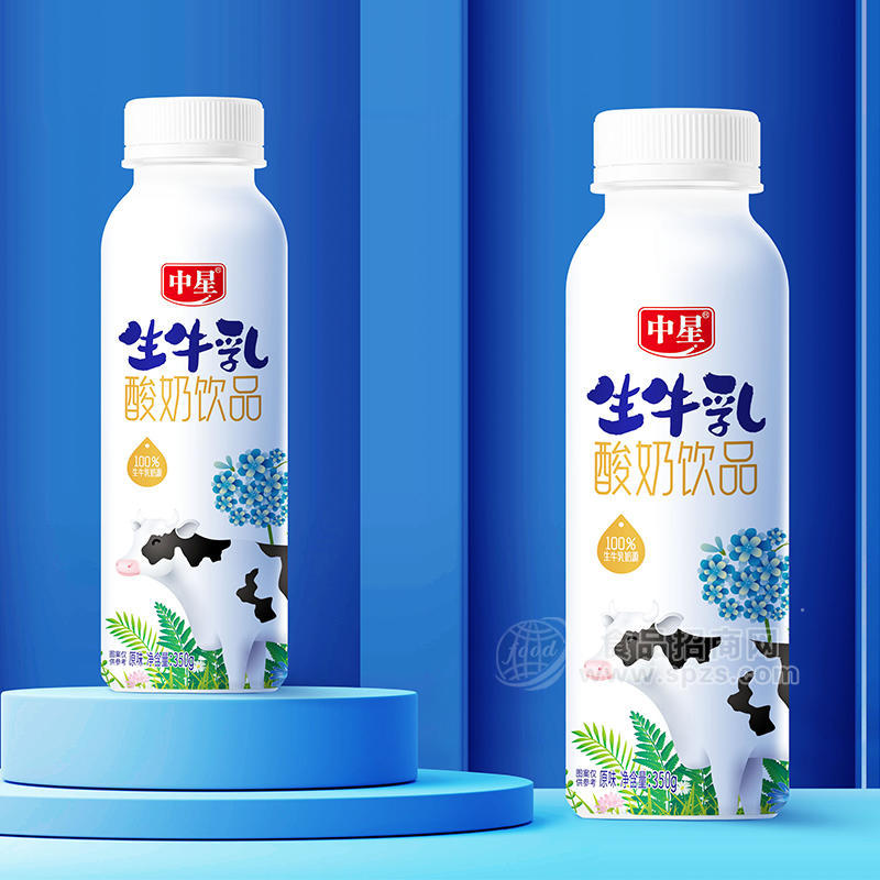 中星原味生牛乳酸奶饮品乳饮料350g