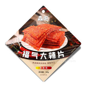 森吧香辣味福氣大辣片休閑食品50g