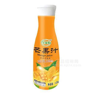 合益優(yōu)芒果汁飲料瓶裝招商1.25L