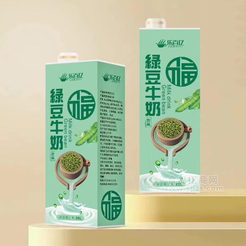 乐百亿绿豆牛奶饮品1.25L