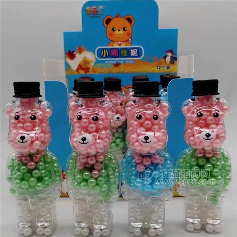 优可奇小熊维尼珍珠糖8盒×12个