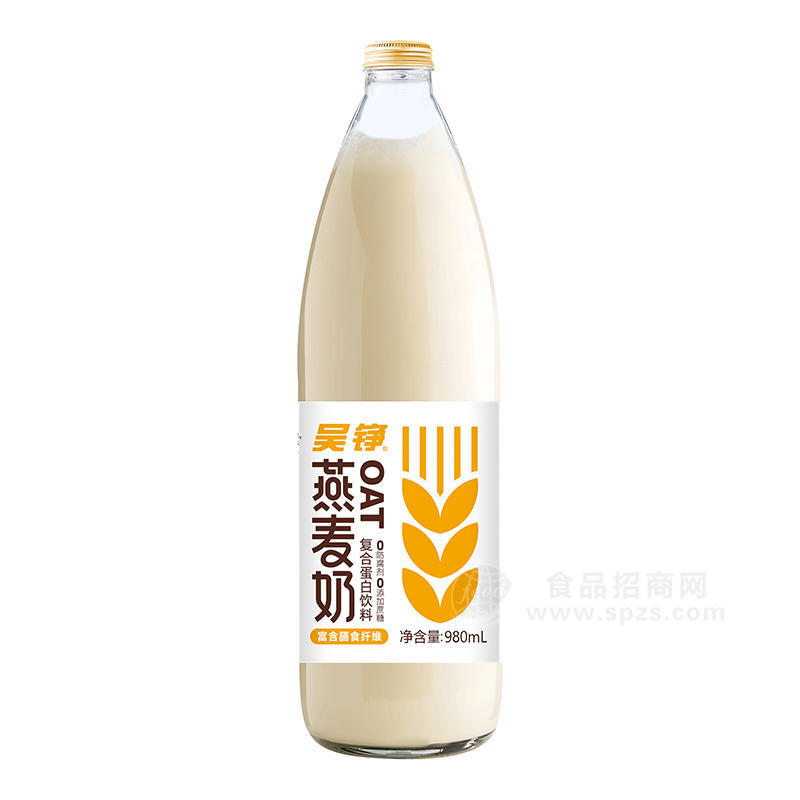 吳錚燕麥奶復合蛋白飲料瓶裝招商980ml