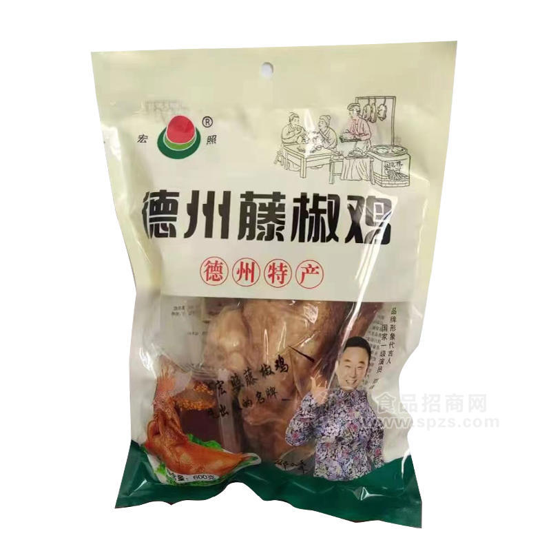 宏照德州藤椒雞特產(chǎn)扒雞袋裝招商600克