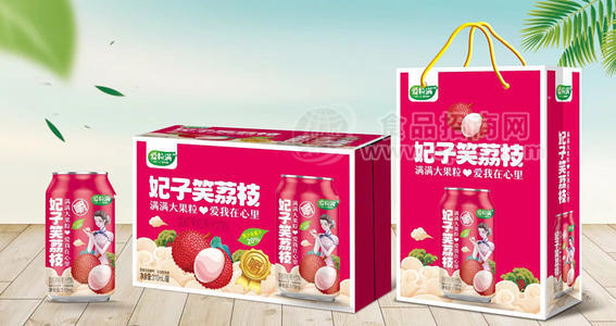 爱粒满 妃子笑荔枝大果粒果汁饮料310ml