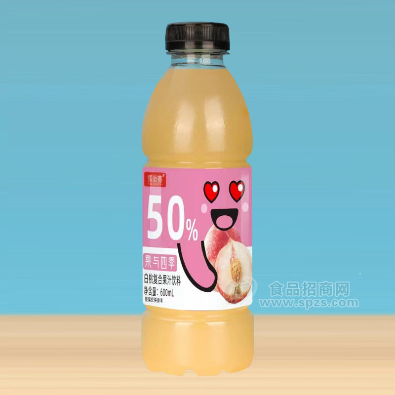 豫浪鑫果与四季白桃复合果汁饮料瓶装招商600ml