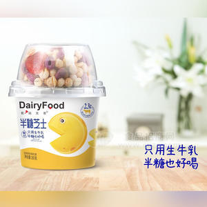 戴瑞芙蒂半糖芝士生牛乳搅拌酸奶盒装招商180g