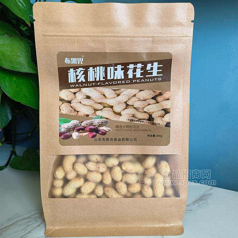 布果兜核桃味花生袋裝招商350g