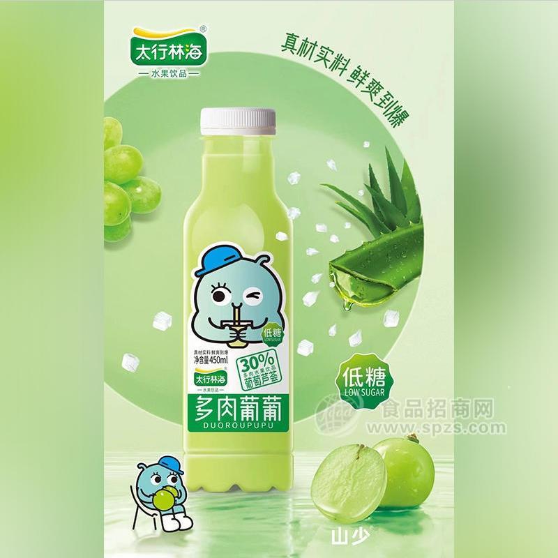 太行林海多肉葡萄芦荟水果果肉大果粒饮料饮品450ml