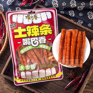 嘴巴香土辣条大面筋经典香辣味袋装招商80g