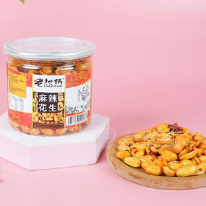 老地锅炒货麻辣花生米罐装下酒菜招商300g