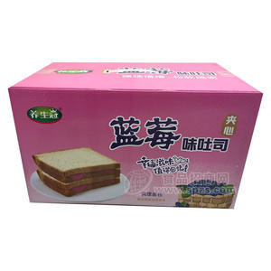 養(yǎng)生冠夾心藍莓味吐司調理面包烘焙食品