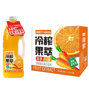 摩果方冷榨胡蘿卜+橙飲料招商2.35L新品上市橙汁復(fù)合果汁