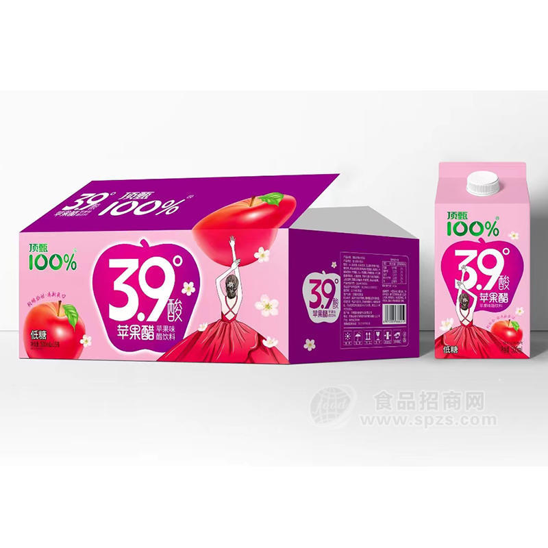 顶甄低糖苹果醋饮料批发招商500ml