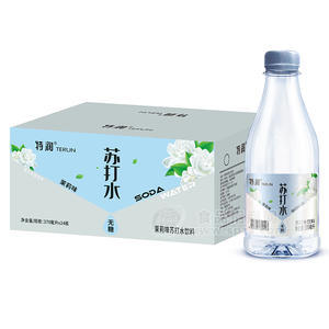 特潤無糖茉莉味蘇打水飲料370mlx24瓶