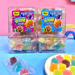萌孩子琥珀糖混合水果糖凝胶糖果盒装招商100g