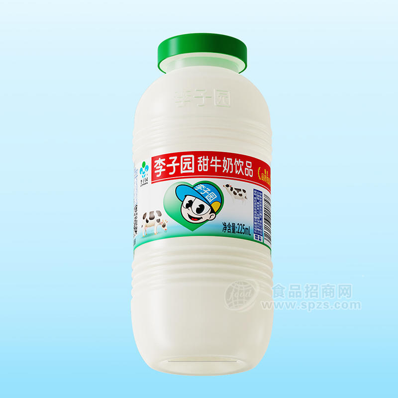 李子园甜牛奶饮品经典原味瓶装招商225ml