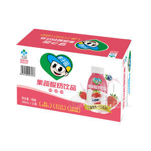 李子园果蔬酸奶饮品箱装厂家招商280ml×15瓶