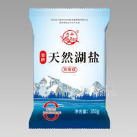 燕晶天然湖鹽加碘食用鹽袋裝批發(fā)年貨招商350g