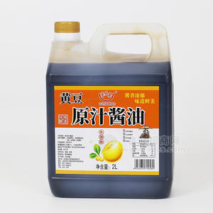 鲁天昊黄豆原汁酱油调味料桶装招商2L