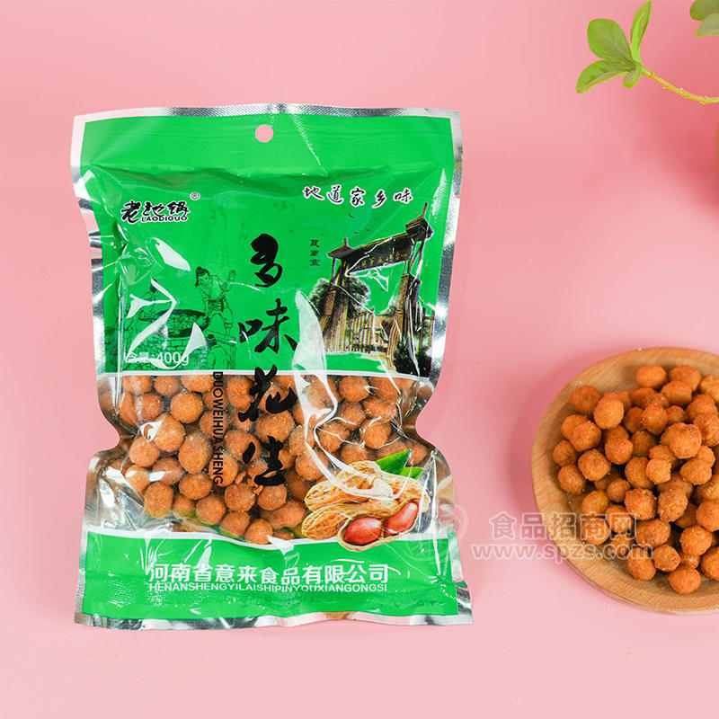 老地锅炒货多味花生下饭菜袋装招商400g