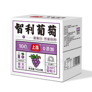 上首智利葡萄含NFC果汁飲料批發(fā)箱裝禮盒招商1KG×6瓶