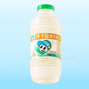 李子园甜牛奶饮品麦香味瓶装招商450ml